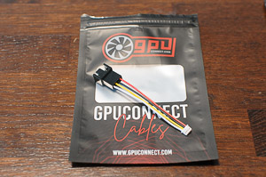 "Custom-made 12th-gen _NUC_ fan adapter cable from [gpuconnect](https://gpuconnect.com/) -- 4-pin _Molex PicoBlade_ to a 4-pin fan PWM connector"